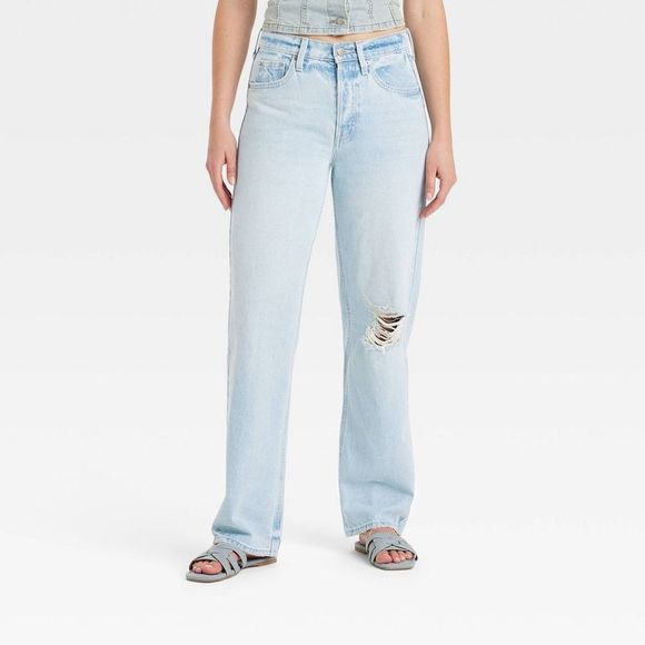 Universal Thread Denim - Light Blue Distressed Women's Jeans